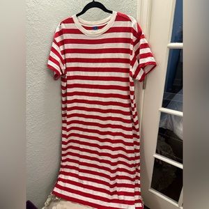 Old navy red nautical stripe maxi